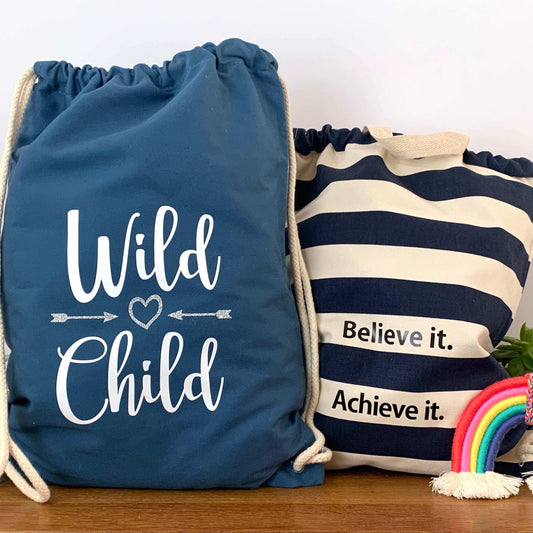 Organic Cotton Drawstring Bags - simplyforkids